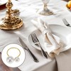 Unique Bargains Napkin Rings Faux Pearls Stainless Steel Plastic 1 Pc - 2 of 3