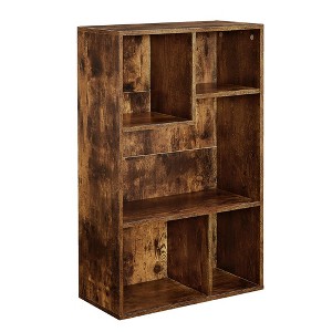 VECELO 5 Shelf Bookcase, Modern Style, Wooden Open Shelf Bookcase - 1 of 4