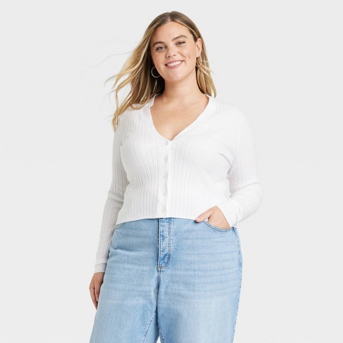 White cardigan clearance target