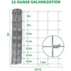 Cattle Farm Fence 4x164ft, Thickened 12 Gauge Galvanized Wire Fencing, Durable Woven Wire Fencing with Hinge Knot for Cattle, Goats & Sheep, Hog - 2 of 4