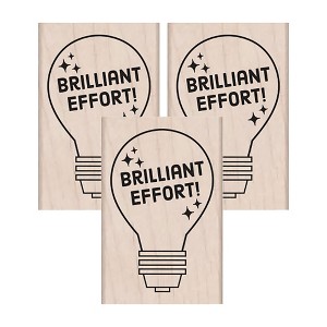 Hero Arts® Brilliant Effort Wood Stamp, Pack of 3 - 1 of 3