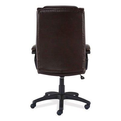 Brosna Luxura Brown Faux Leather Mid-Back Executive Chair