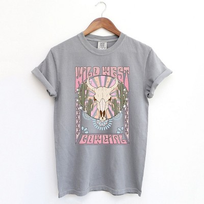 Simply Sage Market Women's Merry and Bright Christmas Tree Grunge Short Sleeve Graphic Tee