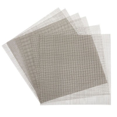 Stockroom Plus 6 Pack Stainless Steel Wire Mesh Sheets with 1 mm Holes for Vent Metal Screens, 11 x 11 in