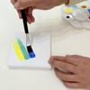 HANSILK 6pk 6x6 Inch  Stretched Canvas for Painting - Cotton White Blank Canvas, Square Framed Canvas for Oil Acrylic - 2 of 4