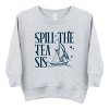 The Juniper Shop Spill The Tea Sis Boat Toddler Sweatshirt - 2 of 4