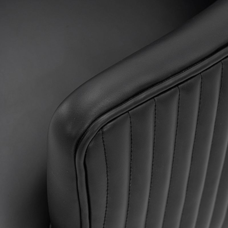 Edra Modern Leatherette Upholstered Dining Armchair - Manhattan Comfort, 3 of 11