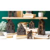 Antique Brown Metal Village – Set of 7 Decorative Houses up to 15" Tall by Kalalou - 2 of 3