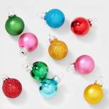16ct Mini Glass Ball Christmas Tree Ornament Set - Wondershop™