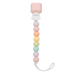 Loulou Lollipop Lolli Soother Holder in Silicone Clip - Cotton Candy - 1 of 4
