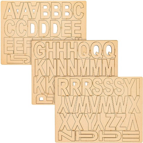 Bright Creations 83-piece Unfinished Wood Decorative Alphabet