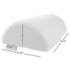 Dr Pillow Half Moon Lumbar Pillow Cases set of 2 White - 4 of 4