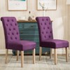 NicBex Dining Chairs Set of 2 Upholstered Chair Solid Wood Tufted Dining Chair with Solid Wood Frame for Kitchen - 2 of 4