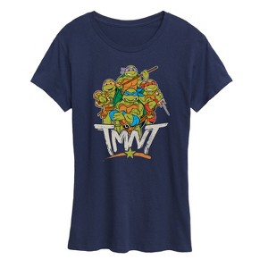 Women's - Teenage Mutant Ninja Turtles - Rebel Road Group Short Sleeve Graphic T-Shirt - 1 of 4