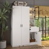 FUFU&GAGA Multifunctional Large Vertical Storage Cabinet White - 2 of 4