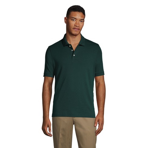 Lands' End School Uniform Men's Short Sleeve Interlock Polo Shirt ...