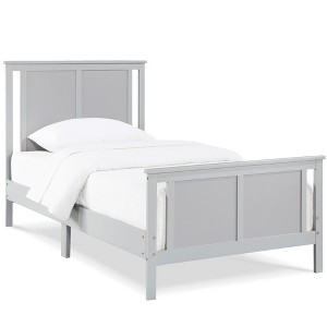Infurnic Beds, Platform Bed with 6 Heavy Duty Legs Support and Headboard, No Box Spring Needed for Bedroom, Gray, 80"*50"*40" - 1 of 4
