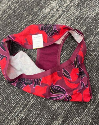 Women's Floral Print Cotton Bikini Underwear - Auden™ Assorted Red L :  Target