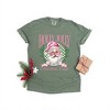 Simply Sage Market Women's Holly Jolly Santa Pink Short Sleeve Garment Dyed Tee - 2 of 4