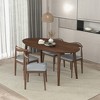 NicBex Dining Table 67" Modern Minimalist Oval Solid Wood Dining Table for Dining Room - 3 of 4