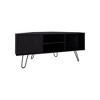 45.3" Engineered Wood TV Stand with 1 Door, 3 Shelves, 4 Legs, and Minimalist Design for Living Room and Bedroom - 3 of 4