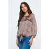 WEST K Women's Veronica Tie Front Blouse - 2 of 4