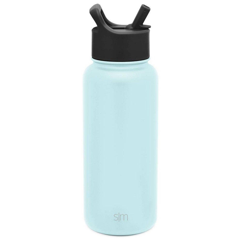 Simple Modern 32oz Stainless Steel Summit Water Bottle with Straw Lid Seaside, box damage 