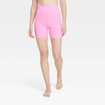 Bright Pink Biker Shorts Set - Affordable Fitness Outfit