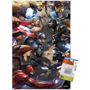 Trends International Marvel's Avengers - Face Off Unframed Wall Poster Prints - 1 of 4