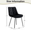 CENGHU Velvet Dining Chairs Set of 2, Modern Dining Room Chairs with Metal Legs, Upholstered Dining Chair for Kitchen, Living, Dining Room - 4 of 4