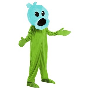 HalloweenCostumes.com Plants Vs Zombies Snow Pea Costume Jumpsuit for Adults. - 1 of 3