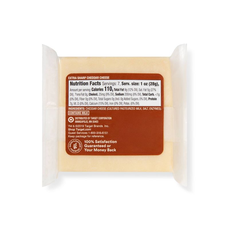 Extra Sharp Cheddar Cheese - 7oz - Good &#38; Gather&#8482;, 4 of 5