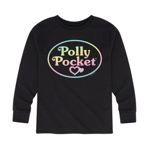 Boys' - Polly Pocket - Polly Pocket Ombre Logo Long Sleeve Graphic T-Shirt - 1 of 3