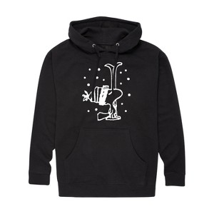 Men's - Peanuts - Woodstock Snowfall Graphic Fleece Pullover Hoodie - 1 of 4