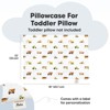 KeaBabies Toddler Pillowcase for 13X18 Pillow, Organic Toddler Pillow Case, Travel Pillow Case Cover - 2 of 4