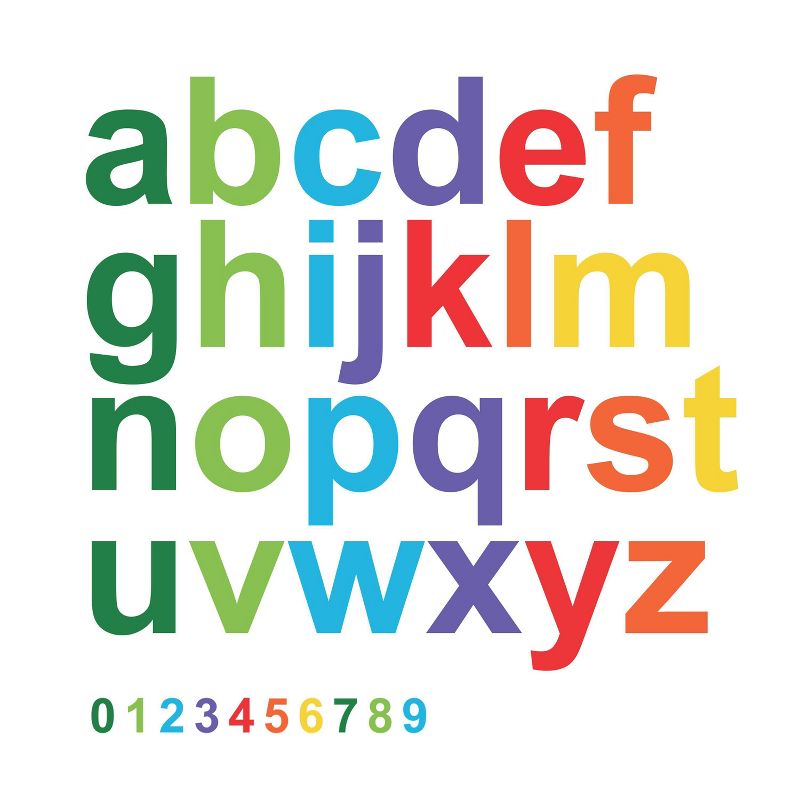 Colorful Lowercase Alphabet Giant Peel and Stick Kids&#39; Wall Decals - RoomMates, 2 of 7
