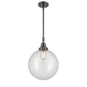 Beacon - 1 Light Stem Hung Mini Pendant In Industrial Style-16.13 Inches Tall and 12 Inches Wide - 1 of 1