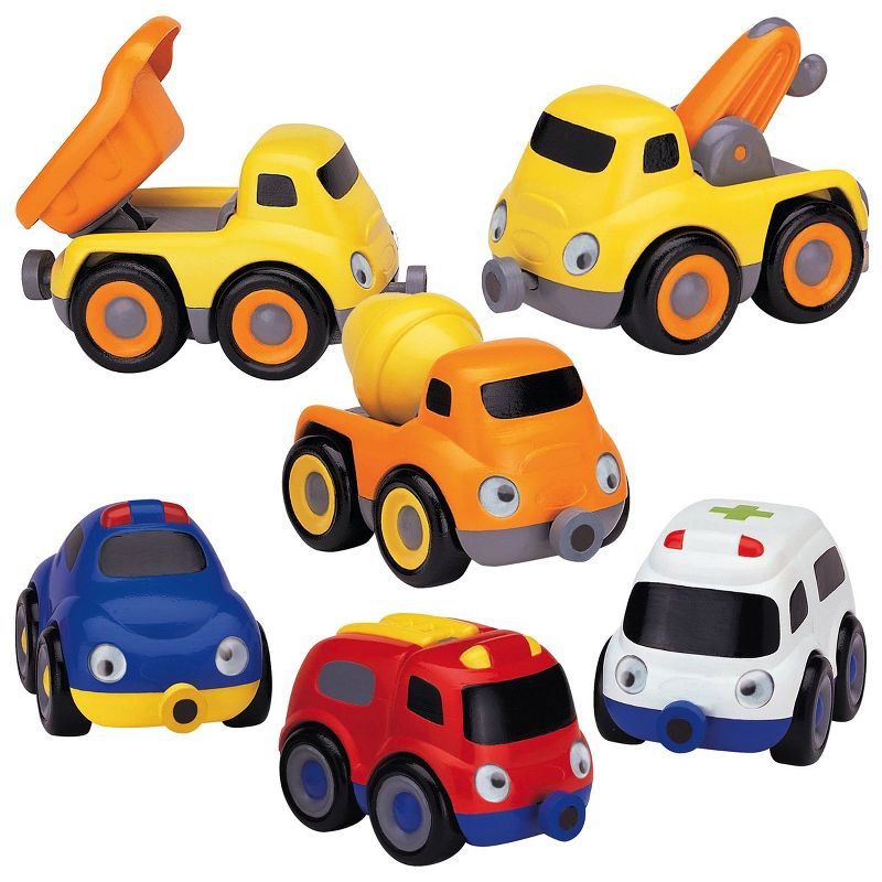 Small World Toys Emergency & Construction Truck Tailgate Trios - Set of 6, 1 of 7