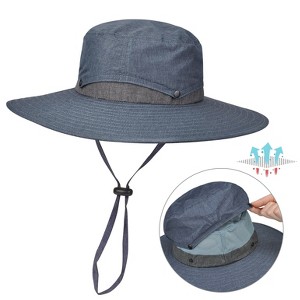 Solaris Cooling Wide Brim Sun Hat - Removable Bucket Crown for Safari, Fishing & Outdoor Adventures - 1 of 4