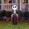 Nightmare Before Christmas Airblown Inflatable Jack Skellington as Vampire, 3.5 ft Tall, Black - 2 of 4