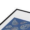 Cynthia Haller Classic blue and gold paisley Metal Framed Art Print - Deny Designs - 3 of 4