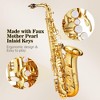 Alto Saxophone E Flat for Beginner Sax Full Kit with Mouthpiece, Straps, Reeds, Stand, Golden Lacquer - 4 of 4