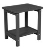 Patio Rocking Chairs With Side Table,3-Piece Chaise Rocking Chair Set,Patio Rocking Chairs With Wood-Texture -Maison Boucle - 3 of 4