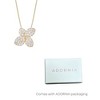 Adornia 14k Gold Plated Oversized CZ Flower Necklace - 4 of 4