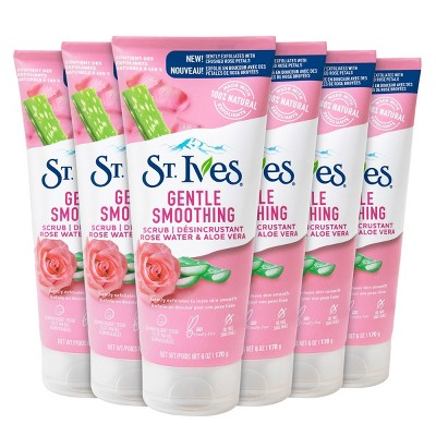 St. Ives Rosewater and Aloe Facial Scrub - 6pk/6oz each