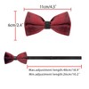 INSPIRE CHIC Men's Velvet Adjustable Pre-Tied Bow Tie - 3 of 4