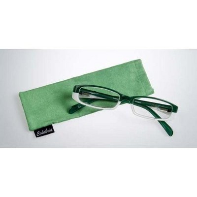 Calabria 736 Designer Reading Glasses in Green +2.00 136mm Frame/136mm Lens Width
