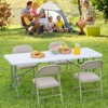 MR IRONSTONE  Folding Table Outdoor Indoor Heavy Duty Portable Table with Carrying Handle for Camping Picnic Party - image 2 of 4