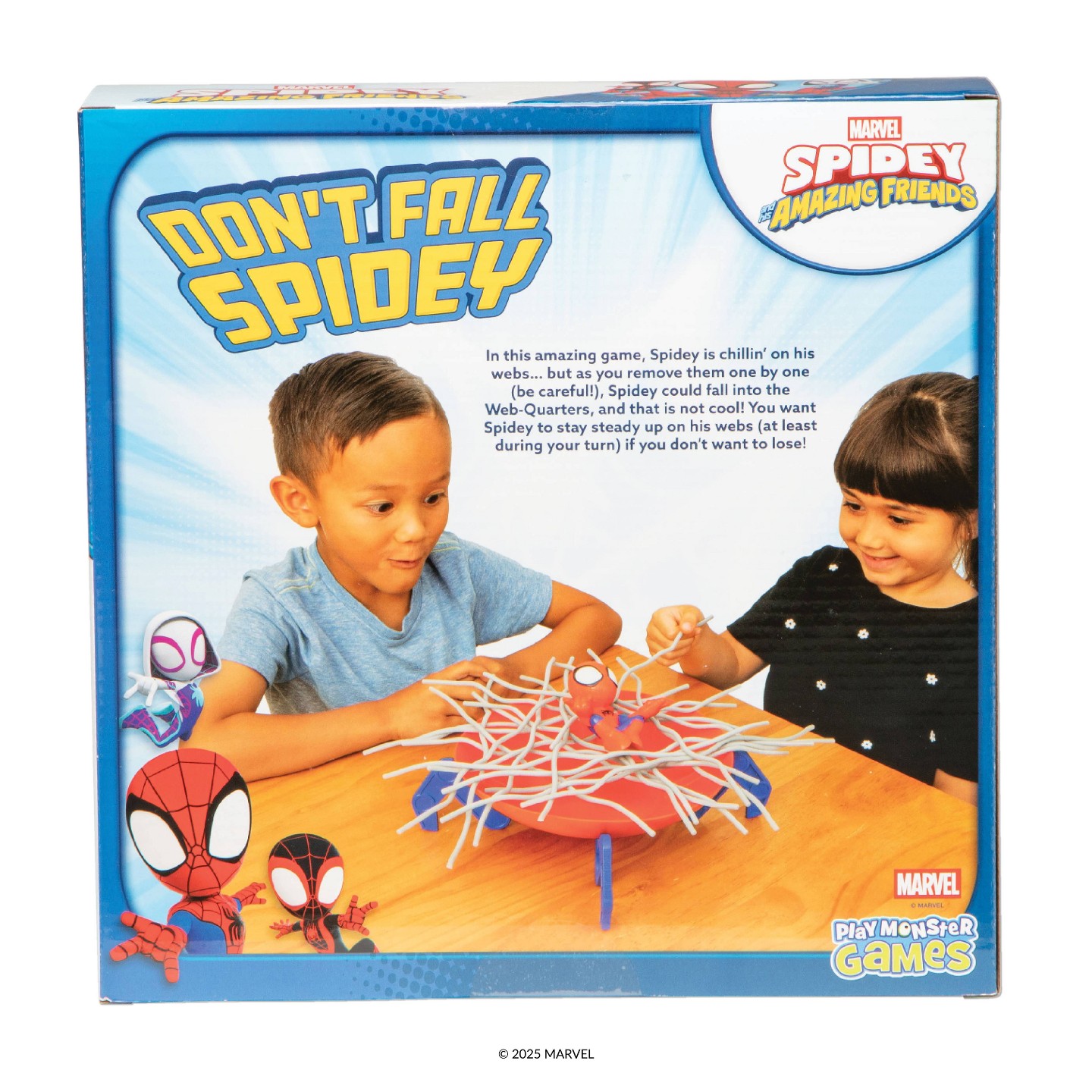 Детские настольные игры PlayMonster Don't Fall Spidey Board Games — фото 3