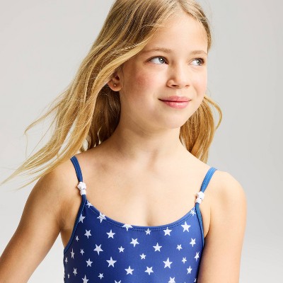Детские купальники Cat & Jack Girls' American Flag One Piece Swimsuit - Cat & Jack™ M — фото 3
